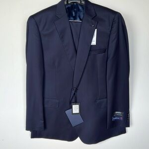 Ermenegildo Zegna Navy Suit Slim Fit Size 46R NWT